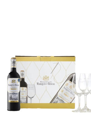 Pack Marqués de Riscal Reserva 2020 6 Botellas+6 Copas