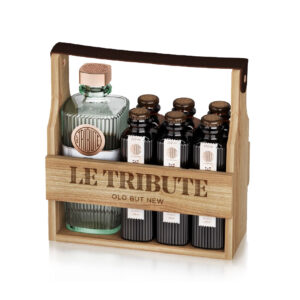Pack Le Tribute Gin 0,70 l.+6 Botellas de Tónica (Estuche de Madera)