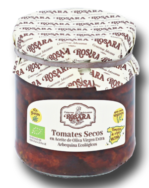 Tomates secos en aceite de oliva virgen extra ecológicos